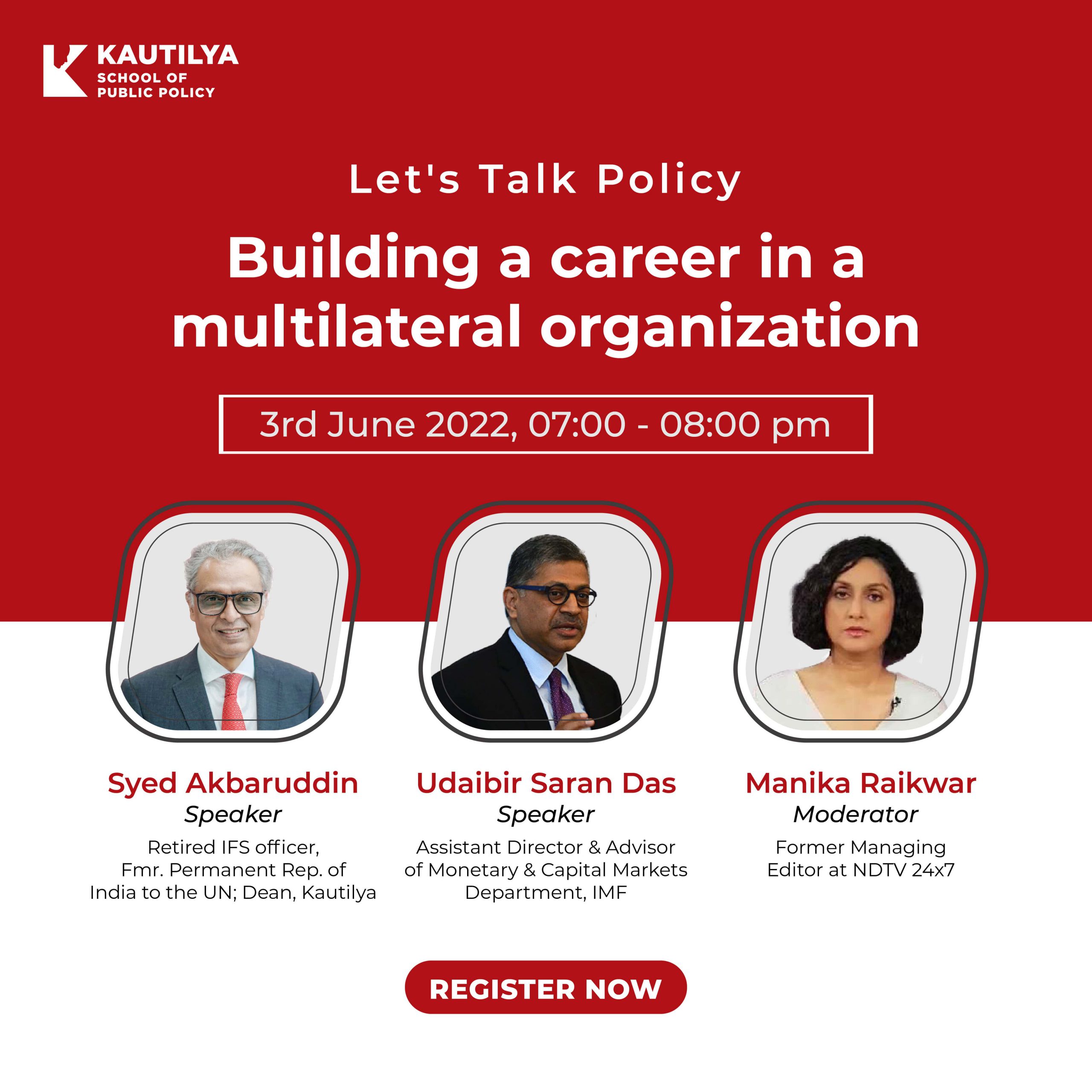 Building a Career in a Multilateral Organization